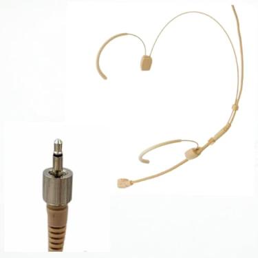 Imagem de Microfone duplo sobre fone de ouvido Microfone de gancho de ouvido Headphpne Micropone oculto sistema sem fio Compatible with Sennheiser (3,5 milímetros feminino)