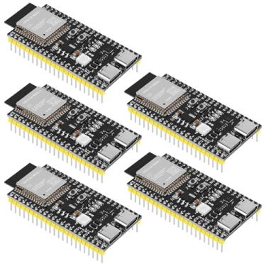 Imagem de YELUFT Placa De Desenvolvimento Pré-Soldada Esp32-S3-Devkitc-1-N16R8 Com 5 Peças, Wi-Fi Integrado 2,4 Ghz, Bluetooth 5.0, Processador Microcontrolador Esp32-S3-Wroom-1, Interface Dupla Tipo C Para A