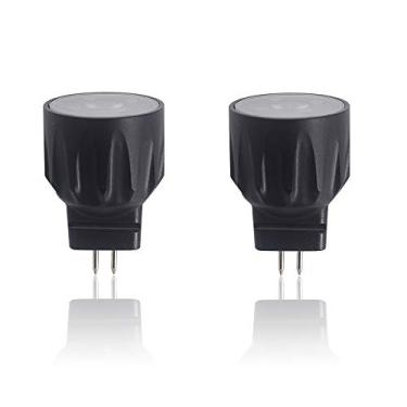 Imagem de Lâmpada LED MR8 2,5 Watt equivalente a lâmpada de halogêneo de 20 watts 9-17 V CA/CC base de dissipação de calor de alumínio para iluminação de paisagem iluminação externa de dormitório branco quente