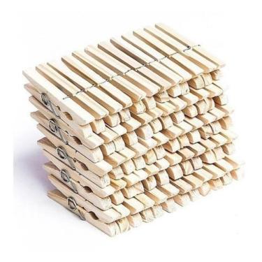 Imagem de Pregador Prendedor De Roupas De Madeira (1Cx) C/600 - Talge