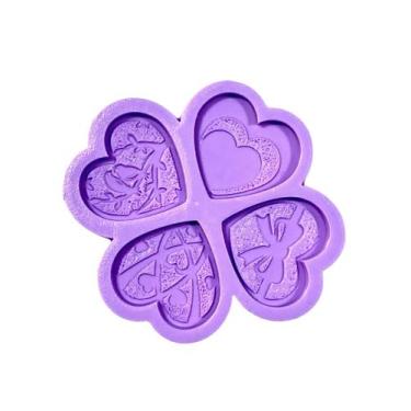 Imagem de F1399 molde de silicone coração dia das mães/namorados confeitaria bis