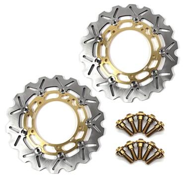 Imagem de Discos de freio dianteiro Arashi Rotores com parafusos de montagem para Yamaha YZF R6 2003-2004, MT03 06-11, YZF R7 2022, FZ-09 14-17, MT09 14-15 ABS 14-20, MT-09 2021, XSR9000 ABS 16 21, XV1700 PC 08