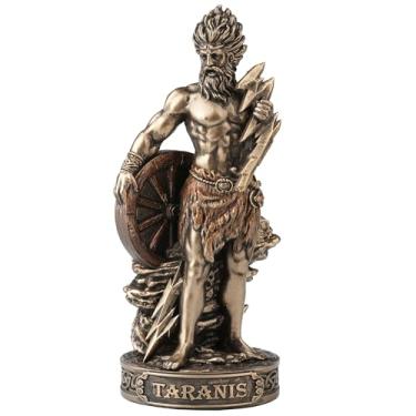 Imagem de Veronese Design Estatueta colecionável em miniatura Taranis, o Deus Celta do Trovão e Iluminação, Poliresina, Acabamento Bronze Pintado à Mão