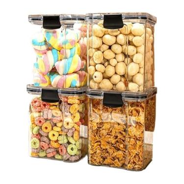 Imagem de Monte Seu Kit De Potes HerméTicos Para Mantimentos - Organizador De Cozinha Para Dispensa E ArmáRio(4 Potes - 1 Litro)