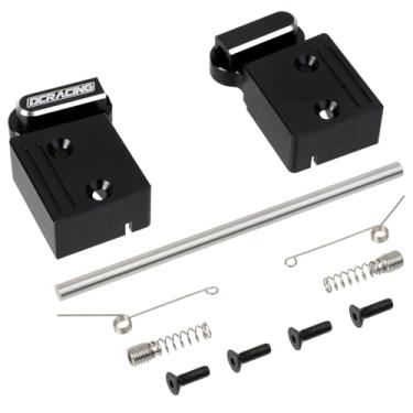 Imagem de HOBBYMARKING Suporte de eixo traseiro de alumínio com mola para peças de atualização de carro off-road Tamiya Grasshopper 2 RC (preto)