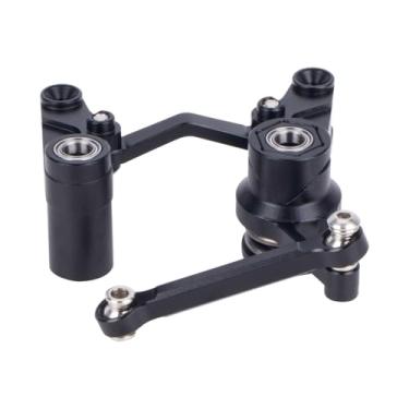 Imagem de Aluminum Steering Bellcrank and Drag Link Servo Saver Upgrades Part for Traxxas BL-2S Slash 4x4 4WD (Black)