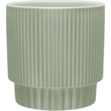 Imagem de Cachepô Vaso Planta Decorativo Home&co Cerâmica 12x12 Verde
