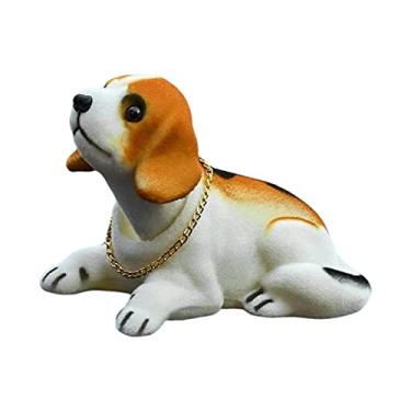 Imagem de Fenteer Cute Bobble Head Dog Nodding Dog for, Beagle
