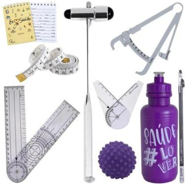 Imagem de Kit Fisioterapia Martelo Goniômetro Grande Pequeno Fita Imc - LOVE SAU