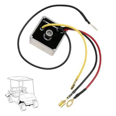 Imagem de GENOUR Retificador regulador de tensão de carrinho de golfe para carro de clube DS Carryall 1992-Up Gas, substitui OEM 1015777 102711201, pára de parar e drenar bateria