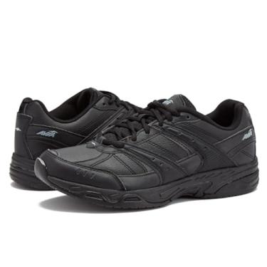 Imagem de Avia Avi-Union II Sapatos antiderrapantes para mulheres – Tênis feminino de trabalho ou caminhada com cadarço, médio ou largo, preto ou branco, Preto/Castle Rock, 8 Wide