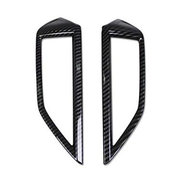 Imagem de Beautost Adequado para Subaru 2019 2020 2021 Forester interior saída saída de ar condicionado padrão ABS fibra de carbono (centro frontal)