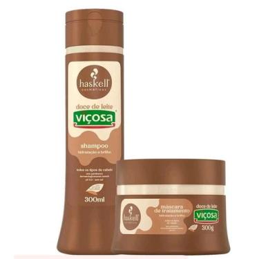 Imagem de Kit Shampoo e Máscara Doce de Leite Haskell  Nutrição e Brilho Capilar