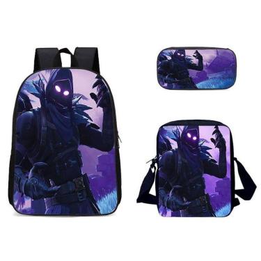 Imagem de Conjunto de mochilas Gwen Satchel Anime for School, 3 peças Oxford