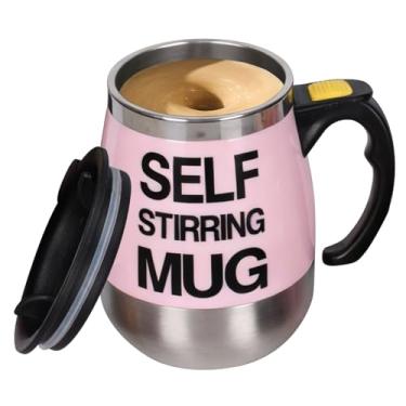 Imagem de Caneca de Auto Agitação - Recipiente Elétrico de 400ml com Tampa para Bebidas,Caneca de Café Elétrica com Auto Agitação | Para Casa Escritório Viagem Escola Camping Piquenique Homens Mulheres