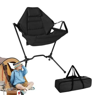 Imagem de Cadeira De Campismo Portátil - Banco De Balanço Em Alumínio Com Uma Estrutura Resistente E Durável,Cadeira De Balanço Portátil Para Relvado,Para Relvado Jardim Festa Praia Quintal Exterior Piquenique