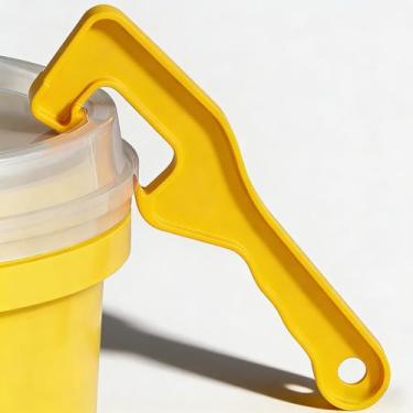 Imagem de Ferramenta de abridor de balde, abridor de lata de tinta de 5 galões, grande, para garagem, industrial, residencial, 1 pacote (amarelo)