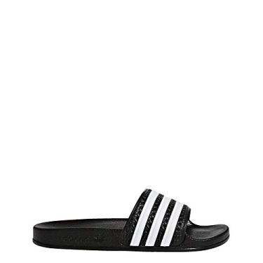 Imagem de adidas Sandália Adilette infantil unissex, Núcleo preto/branco/preto, 19