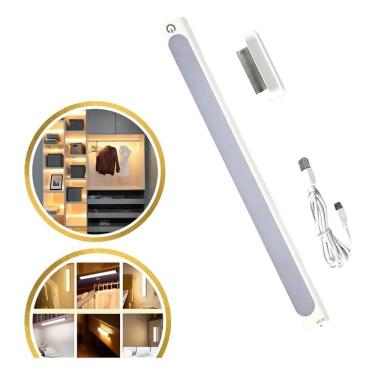 Imagem de 2X Luminária Led Barra Spot Recarregável S/Fio Cozinha Armár