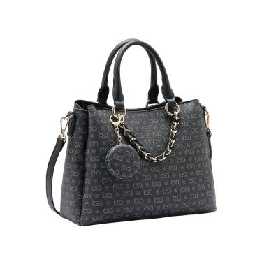 Imagem de Bolsa Feminina Chenson Monograma Elegance - Alça de Mão - Preto 3485403