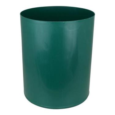 Imagem de Cesto Lixeira 30x70 Plastica 50 Litros Sem Tampa Verde - jsn