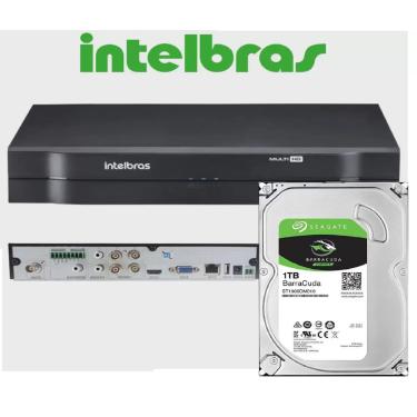 Imagem de Dvr gravador INTELBRAS 4 canais Full hd + hd 1TB