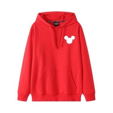 Imagem de Moletom Feminino Com Capuz E Estampa De Rato De Desenho Animado, Manga