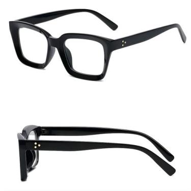 Imagem de Armação Óculos Grau Design Moderno Leve Unissex ZIZI Eyewear, PRETO