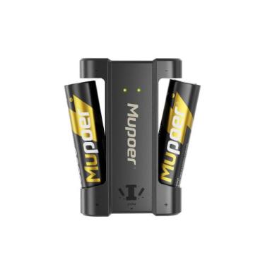 Imagem de Pilhas AA recarregáveis Mupper 3600mAh 1.5V, pacote com 2 pilhas com c