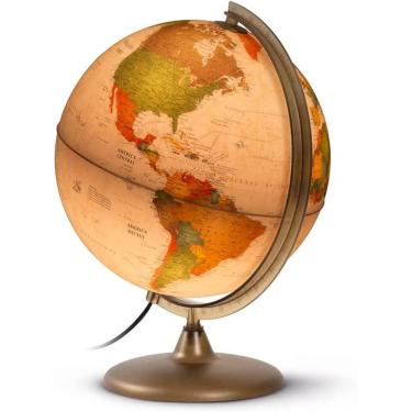 Imagem de Globo Terrestre Discovery Antigo 30 Cm Com Luz Tecnodidattica