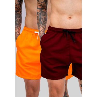 Imagem de Kit 2 Short Masculino Tactel Tectel Praia Leve Secagem Rápida Bermuda Academia Treino Verão-Unissex