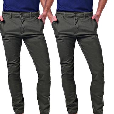 Imagem de Kit 2 Calças Masculinas Chino-Masculino