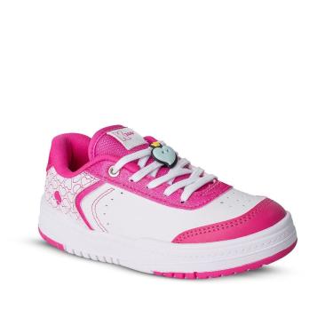 Imagem de Tênis Infantil Menina Kidy K360 Respitec Branco/Pink Belinha 28 ao 36