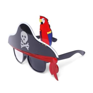 Imagem de Óculos Máscara Pirata Papagaio Fantasia Halloween Festa Cosplay - Belo