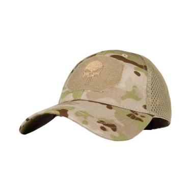 Imagem de Boné Camuflado Ajustável Com Tela E Fecho Snapback Para Esportes Ao Ar