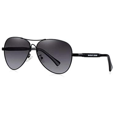 Imagem de Óculos de Sol Masculino Barcur Estilo Aviador Clássico Piloto Polarizados com Proteção uv400