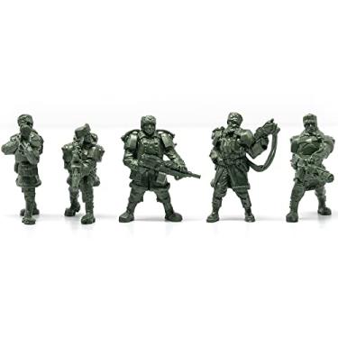 Imagem de Fantasy Battles - Polares Guardsmen 5 cm 1/32 - 5 peças Figuras de fantasia - GG 1/32 personagens DND acessórios RPG e soldados