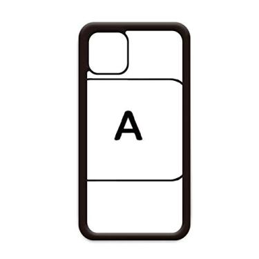 Imagem de Capa com símbolo de teclado A para iPhone 12 Pro Max para Apple Mini Mobile Case Shell