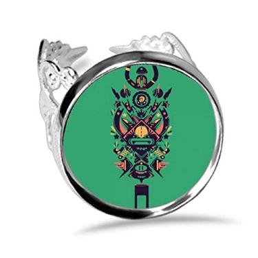 Imagem de DIYthinker Anel de tatuagem de esqueleto humano indiano preto assustador ajustável amor casamento noivado