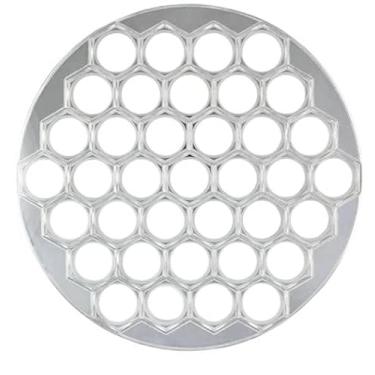 Imagem de Molde de bolinhos russos de ravioli, máquina de pelmeni, molde de metal Pelmeni – Bolinhos de carne Pelmeni, carne de pelmeni siberiana, cortador de raavioli, economiza tempo e traz grande diversão