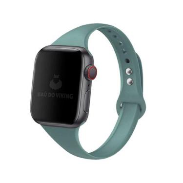 Imagem de Pulseira Sport Slim Compatível com Apple Watch - Baú do Viking, Verde 