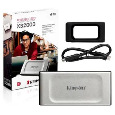 Imagem de Hd Ssd Externo 4tb Kingston Sxs2000 Type-c 3.2 - 2000g/4000 Mb/s