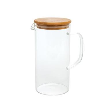Imagem de Jarra Vidro Boro c/ Bambu 1,3 L Mimo VD22365 - Mimo Style