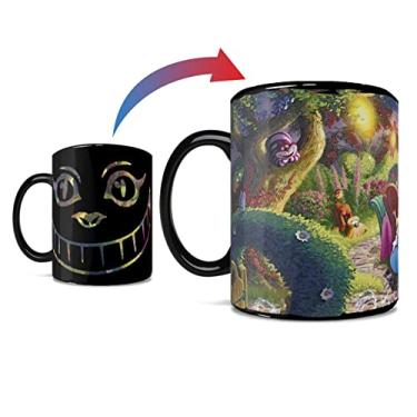 Imagem de Morphing Mugs Disney – Alice no País das Maravilhas – Gato de Cheshire e o Chapeleiro Maluco – Caneca de Cerâmica Termocrômica de 473 ml – Imagem Completa Revelada quando Líquido Quente é Adicionado