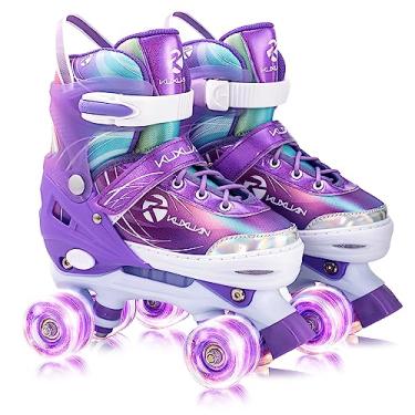 Imagem de Patins femininos para mulheres, patins femininos adultos para mulheres com rodas iluminadas