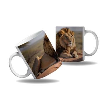 Imagem de Caneca Presente Savana Leão Design Geek Nerd Rei da Savana 2 - Enjoy S