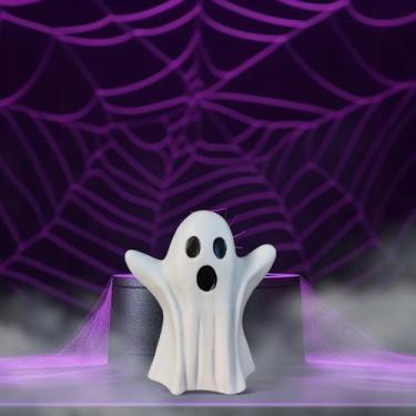 Imagem de Estatueta Fantasma Fantasminha Mine de Ceramica halloween - Decore Cas
