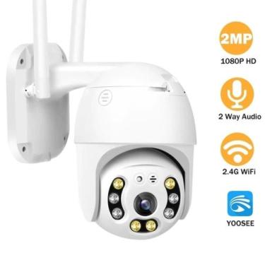 Imagem de Camera Ip Giratória Wifi Externa Speed Dome Prova Água Zoom Bivolt