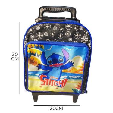 Imagem de Mochila Escolar Infantil do Stitch com Rodinhas Tamanho Grande para Me