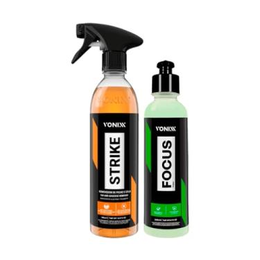 Imagem de Kit Focus 240ml Tira Chuva Ácida + Strike 500ml Remove Cola e Piche Vonixx